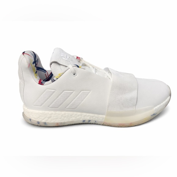 Adidas Harden Vol. 3 Doodle Cloud White Basketball Shoes Men’s 11 - Picture 3 of 7